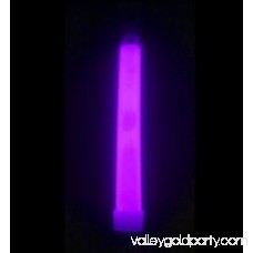 GlowCity LED Light Up Premium 6 Glow Sticks with Multi Color Functions - Red